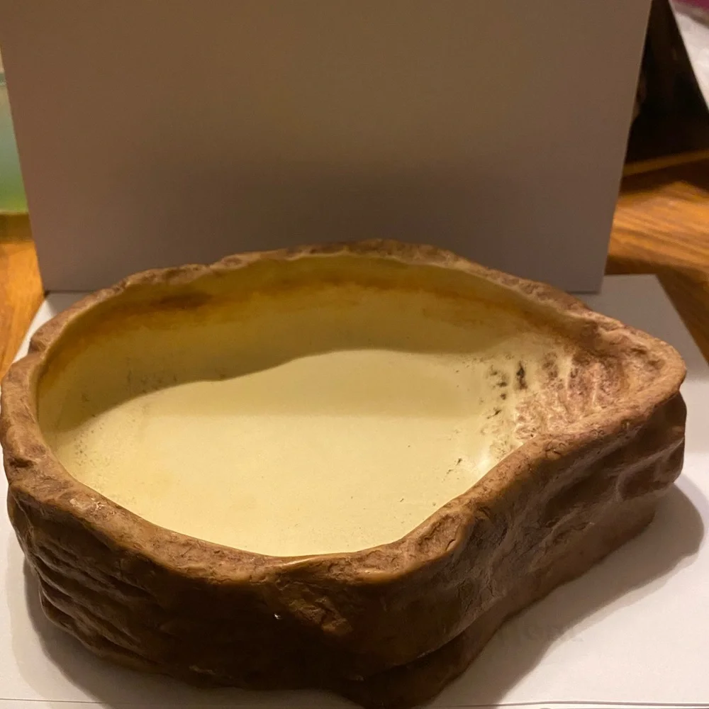 XL reptile water dish. Heavy.
